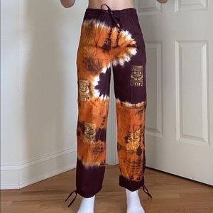 Vintage Tie-Dye Pants with Adjustable Waist & Ankles
Size Small